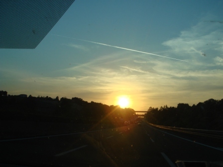 25 Sunset on the road to Roma