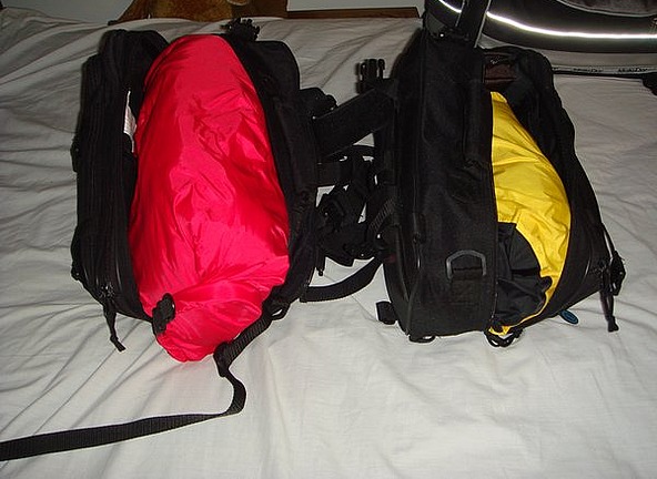 and pack neatly in the panniers