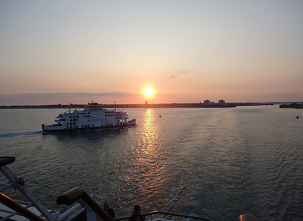 Sunset on Portsmouth Harbour