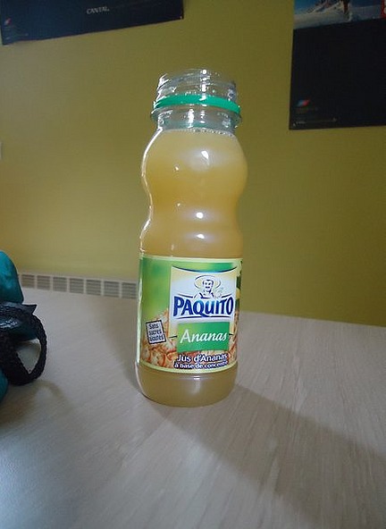 Malibu disguised as pineapple juice