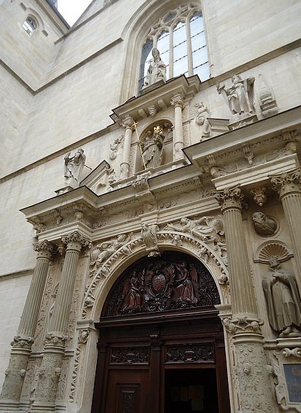 Detail on the church door