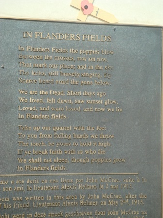 08 In Flanders Field poem