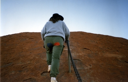 10 Me climbing the rock - 1989