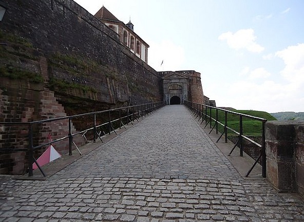 The driveway up to the citadel